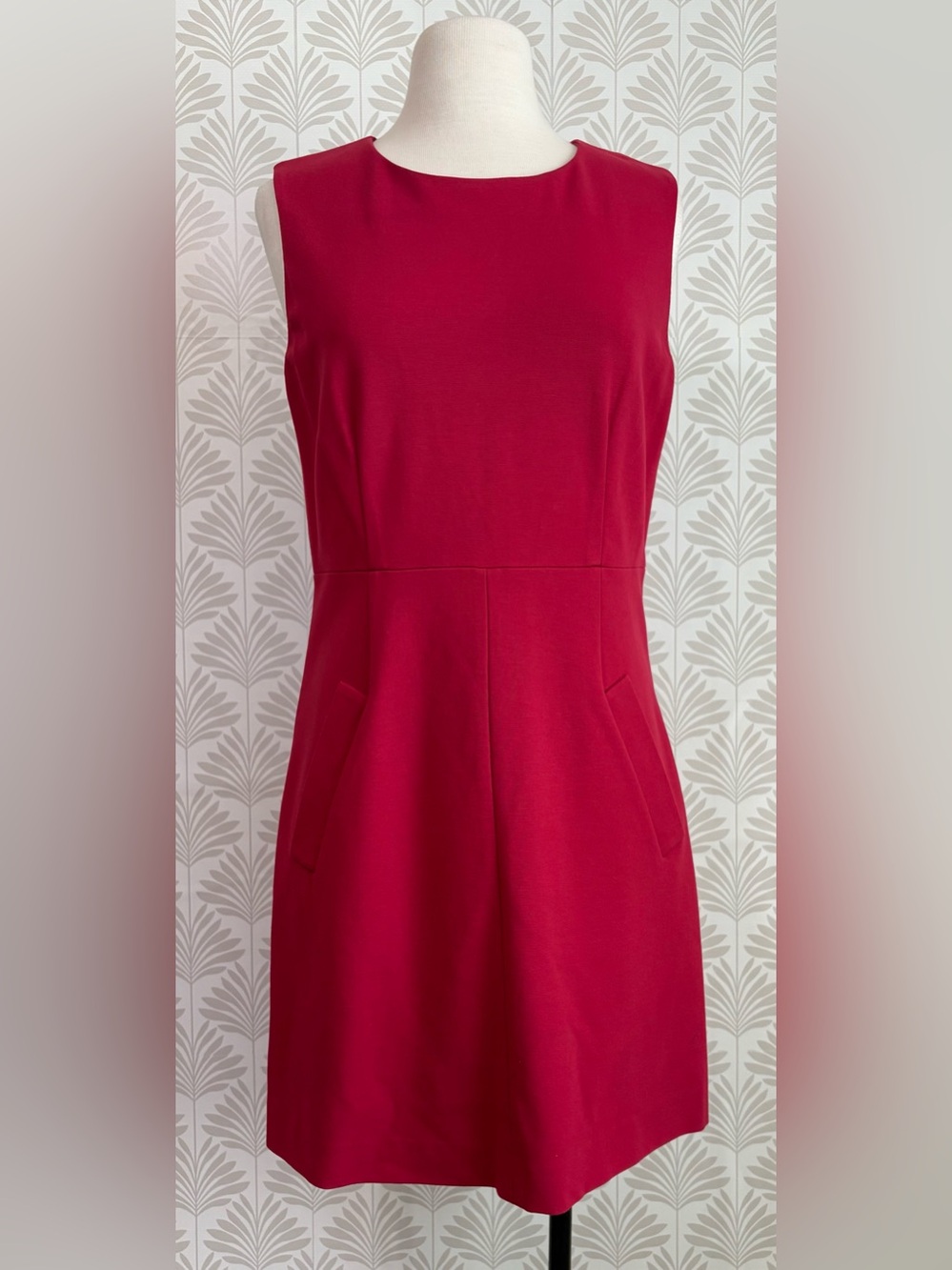 Diane Von Furstenberg Sleeveless Raspberry Midi Dress